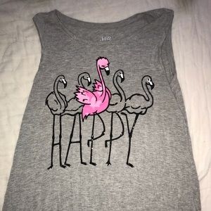 “Happy” Flamingo Tank-top